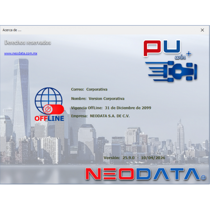 Neodata PU Win+ 2026 25.9.0